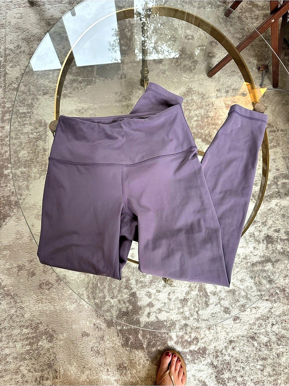 90 Degree by Reflex Purple Athletic Leggings Like New